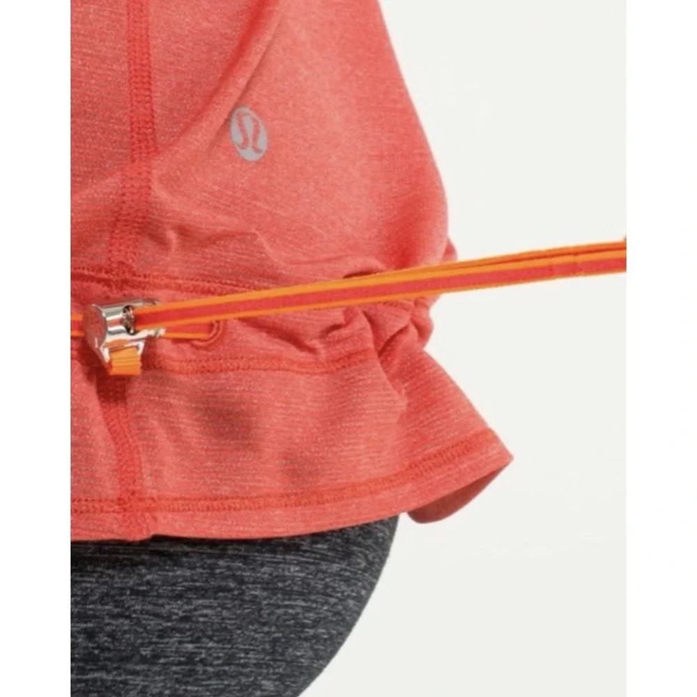 LULULEMON Run Ta Ta Topper Tank Top in Love Red Orange Sz 8‎ NWT LW1C50S